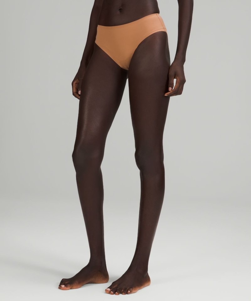 Lululemon InvisiWear Mid-Rise Bikini Underwear Dusty Clay Online Outlet Sale