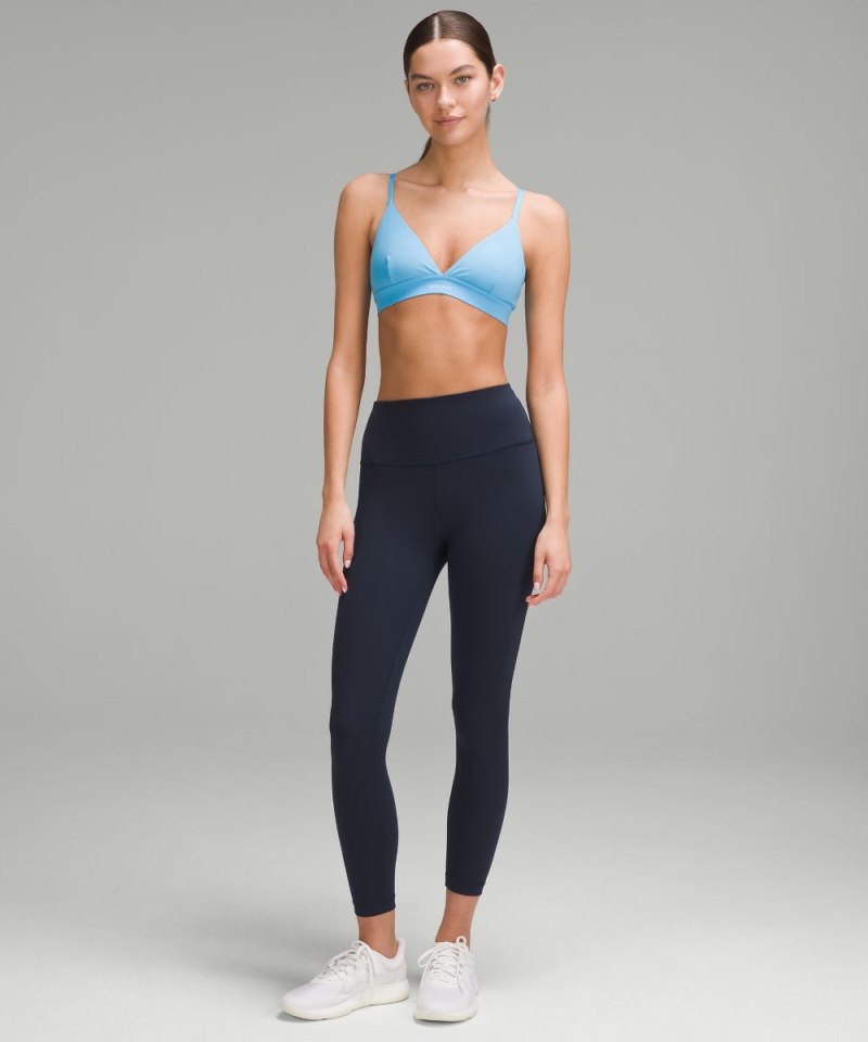 Lululemon License to Train Triangle Bra *Light Support, A / B Cup Kayak Blue Light Online Outlet Sale