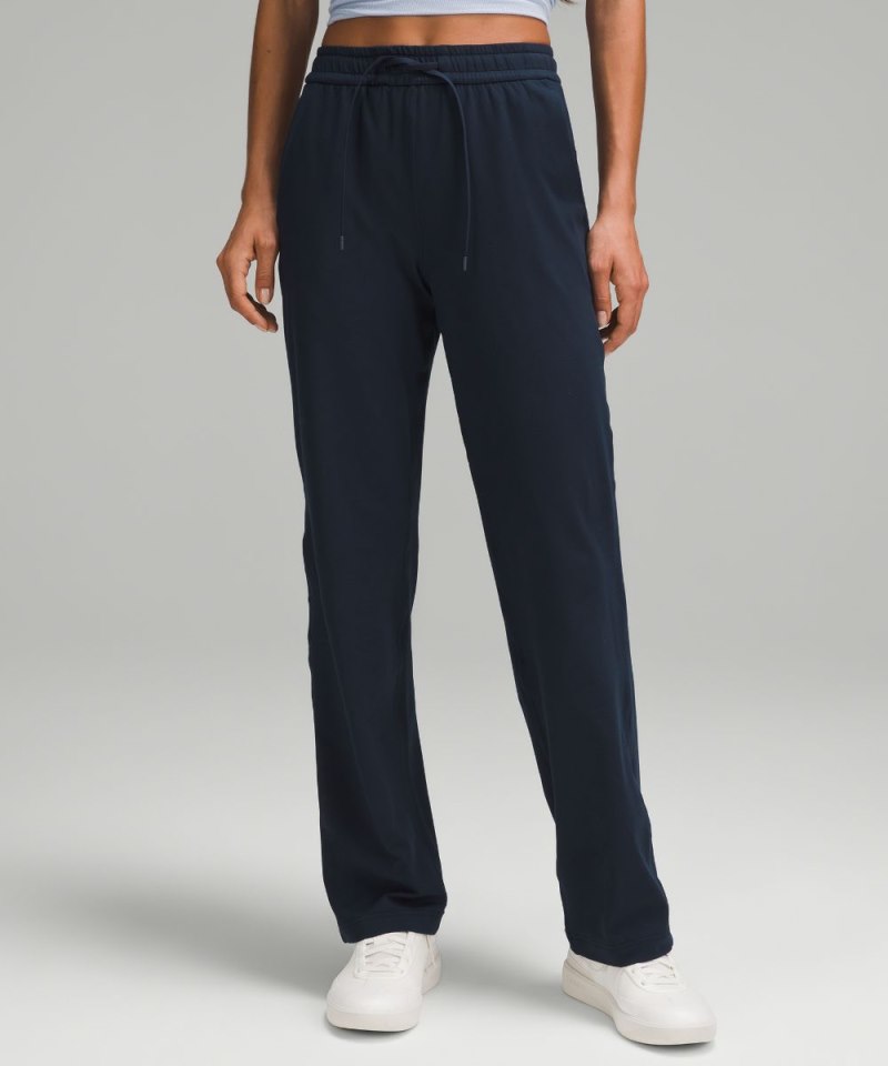 Lululemon Soft Jersey Straight-Leg Mid-Rise Pant *Regular True Navy Online Outlet Sale