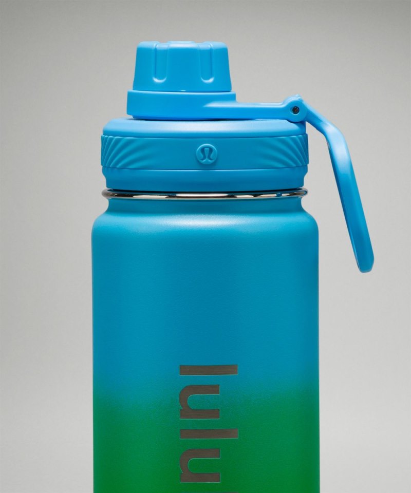 Lululemon Back To Life Sport Bottle 24oz Kayak Blue Light / Green Punch / Wisp Yellow Online Outlet Sale