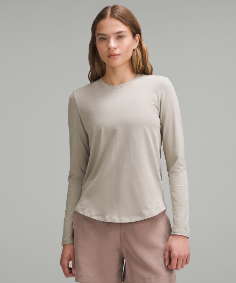 Lululemon Love Long-Sleeve Shirt Riverstone Online Outlet Sale