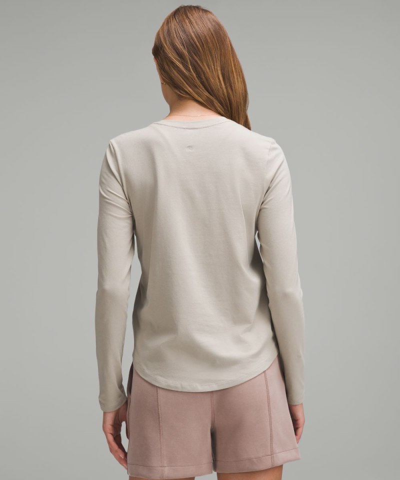 Lululemon Love Long-Sleeve Shirt Riverstone Online Outlet Sale