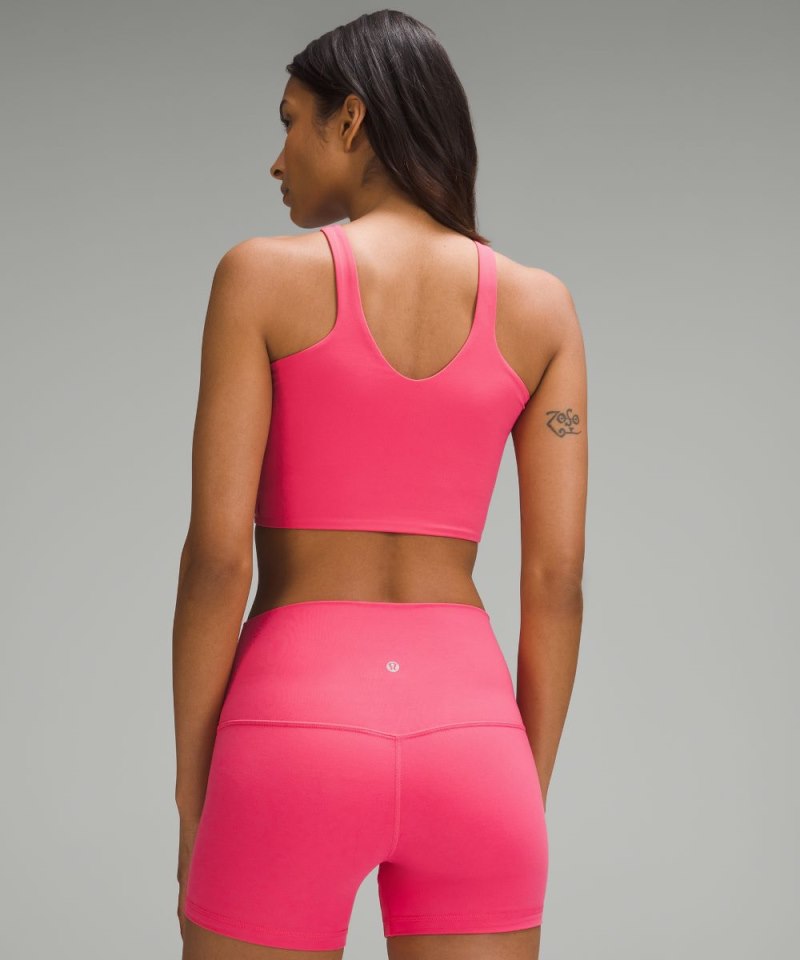 Lululemon Bend This V and Racer Bra *Light Support, A-C Cups Glaze Pink Online Outlet Sale