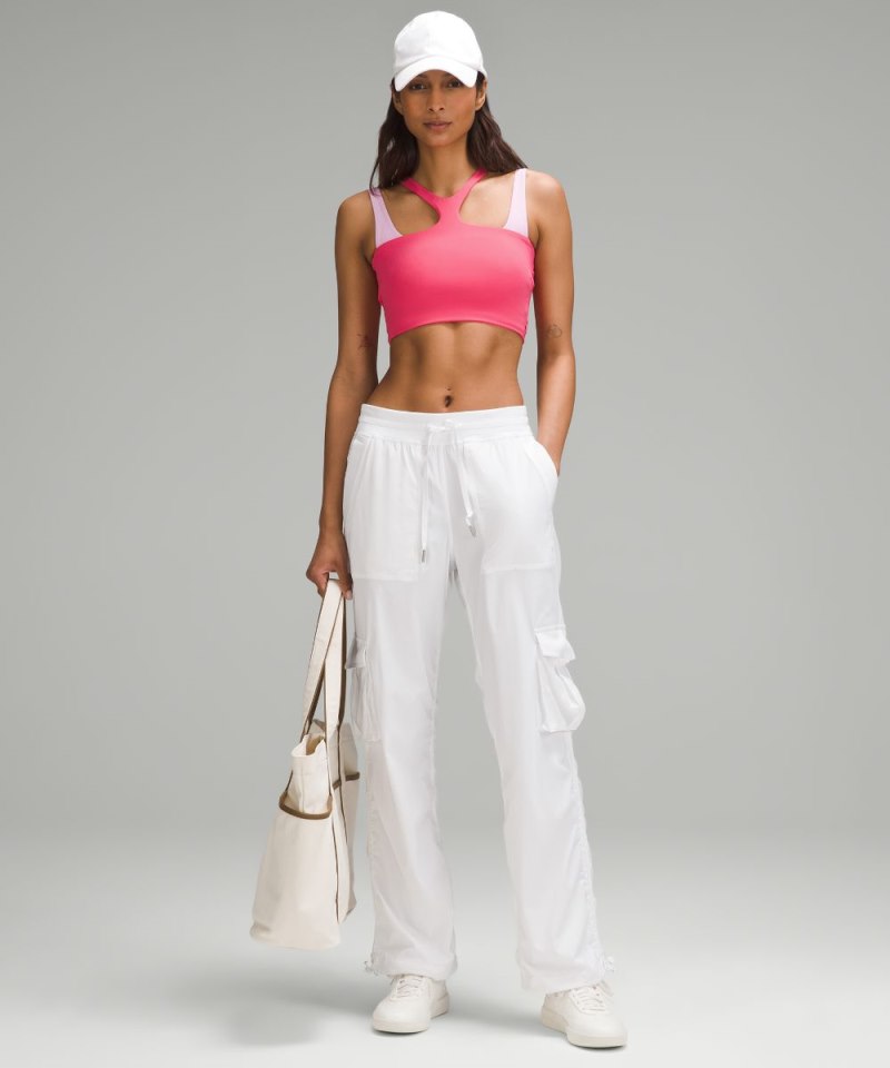 Lululemon Bend This V and Racer Bra *Light Support, A-C Cups Glaze Pink Online Outlet Sale