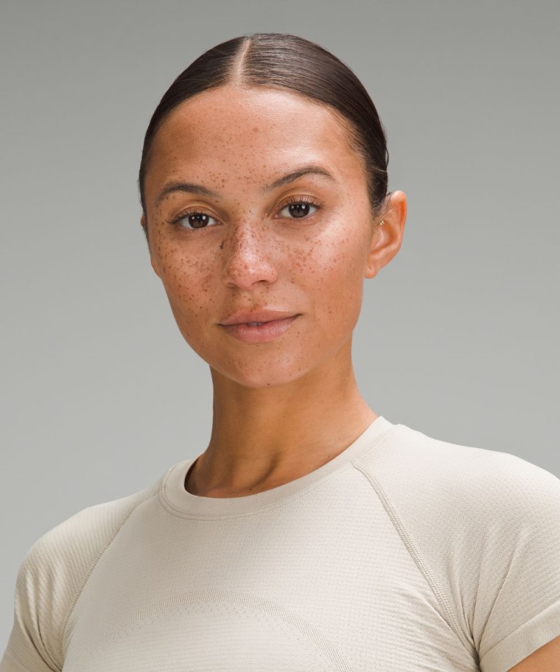 Lululemon Swiftly Tech Cropped Short-Sleeve Shirt 2.0 Mojave Tan / Mojave Tan Online Outlet Sale