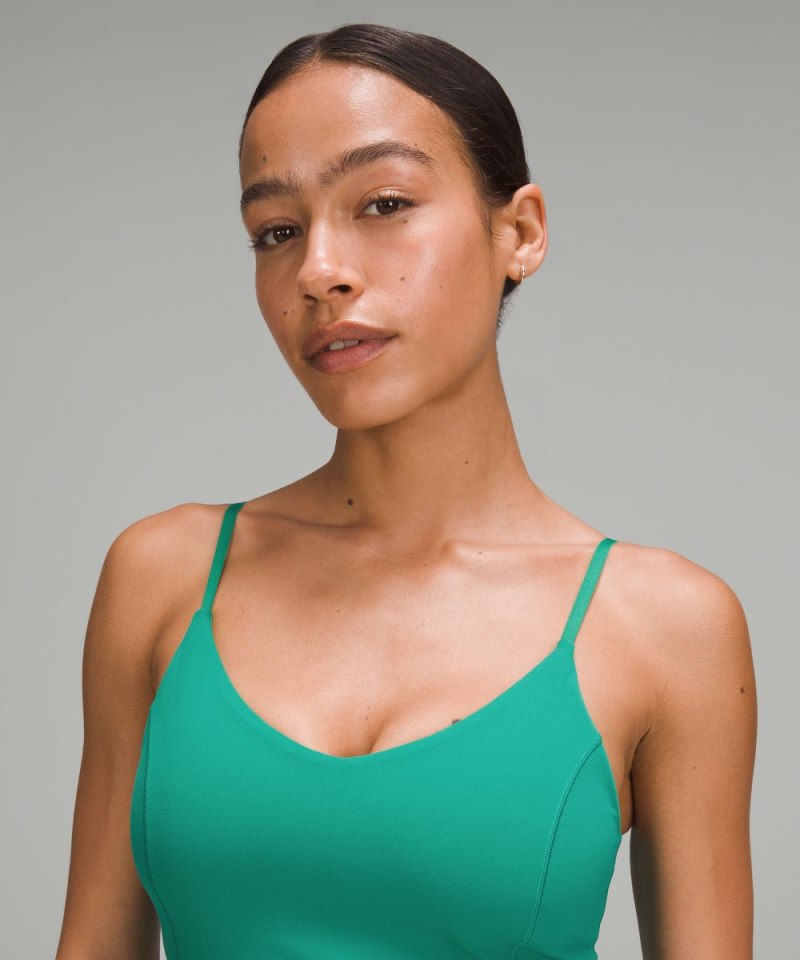 Lululemon lululemon Align™ Cropped Cami Tank Top *C / D Cup Cascadia Green Online Outlet Sale