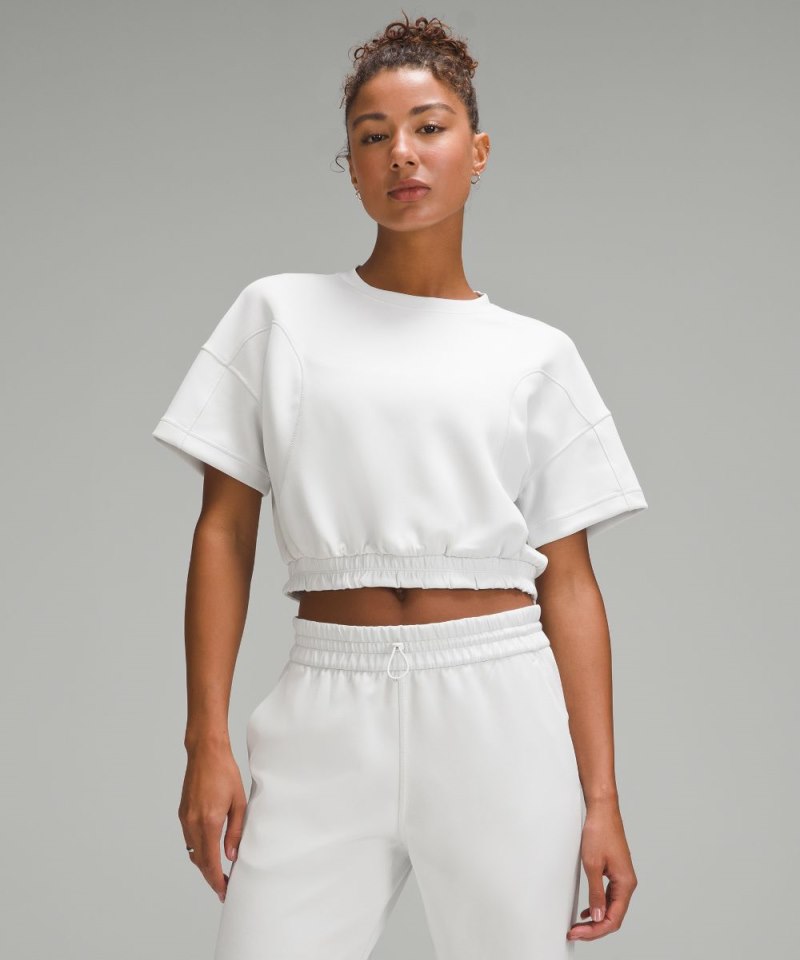 Lululemon Softstreme Gathered T-Shirt Light Vapor Online Outlet Sale