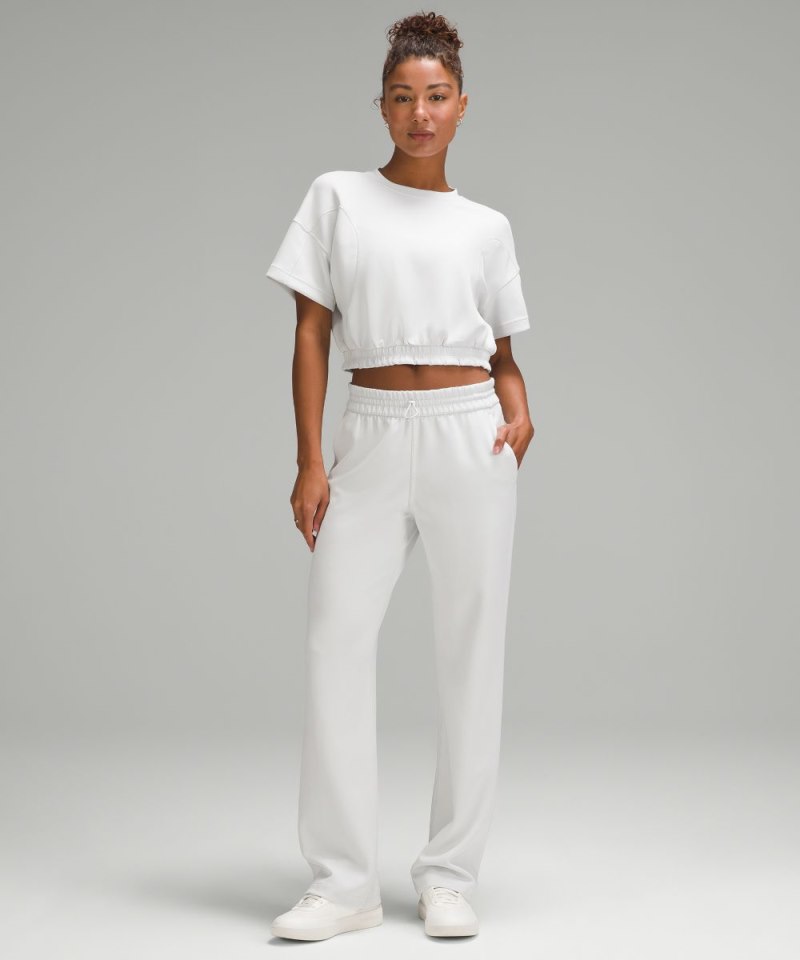 Lululemon Softstreme Gathered T-Shirt Light Vapor Online Outlet Sale