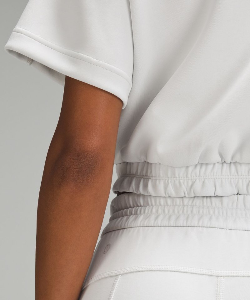 Lululemon Softstreme Gathered T-Shirt Light Vapor Online Outlet Sale