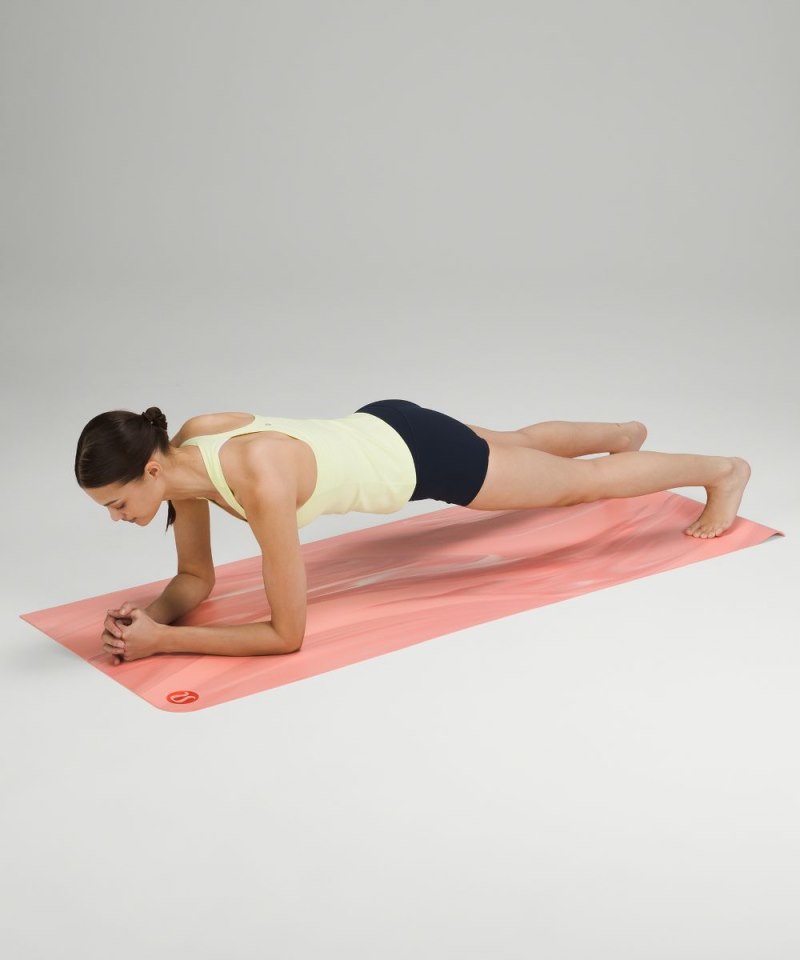 Lululemon The Mat 3mm *Made With FSC™ Certified Rubber Dew Pink / Pink Pastel / White / Dew Pink Online Outlet Sale