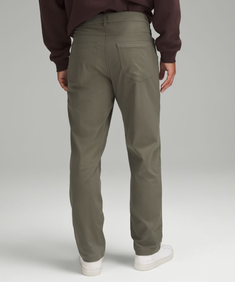 Lululemon ABC Relaxed-Fit 5 Pocket Pant 32"L *Warpstreme Army Green Online Outlet Sale