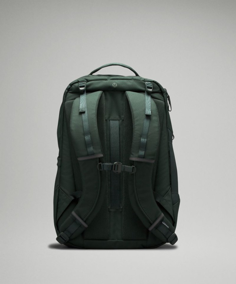 Lululemon Triple-Zip Backpack 28L Legacy Green / Grey Eucalyptus Online Outlet Sale