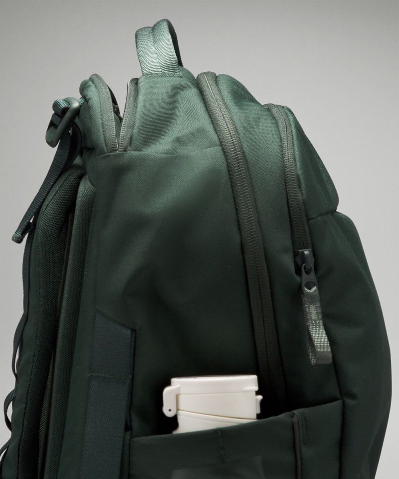 Lululemon Triple-Zip Backpack 28L Legacy Green / Grey Eucalyptus Online Outlet Sale