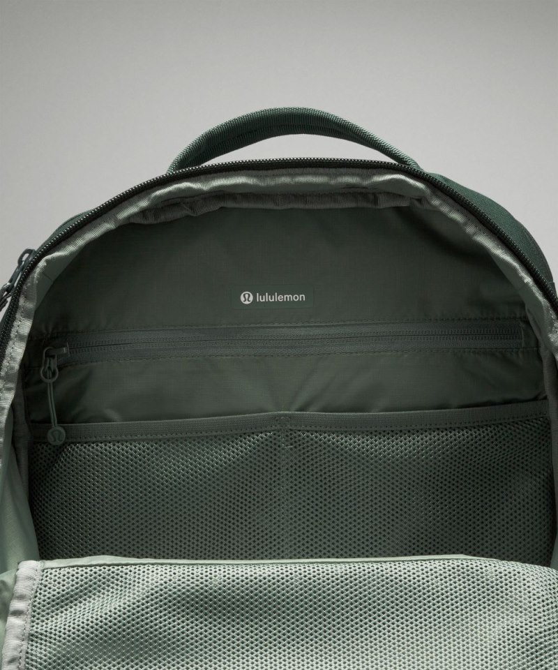 Lululemon Triple-Zip Backpack 28L Legacy Green / Grey Eucalyptus Online Outlet Sale