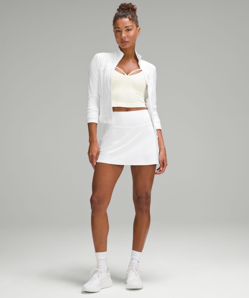 Lululemon Define Cropped Jacket *Nulu White Online Outlet Sale
