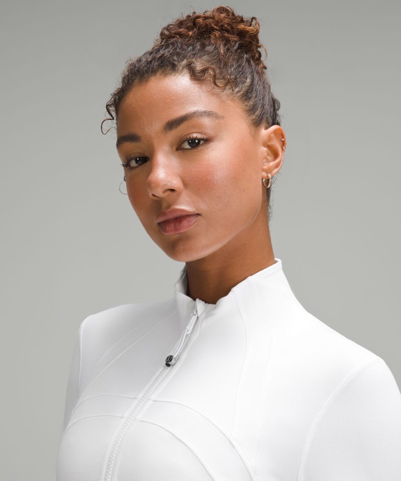 Lululemon Define Cropped Jacket *Nulu White Online Outlet Sale