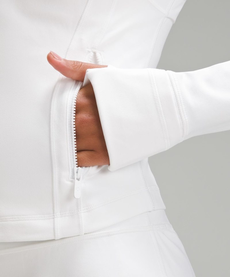 Lululemon Define Cropped Jacket *Nulu White Online Outlet Sale