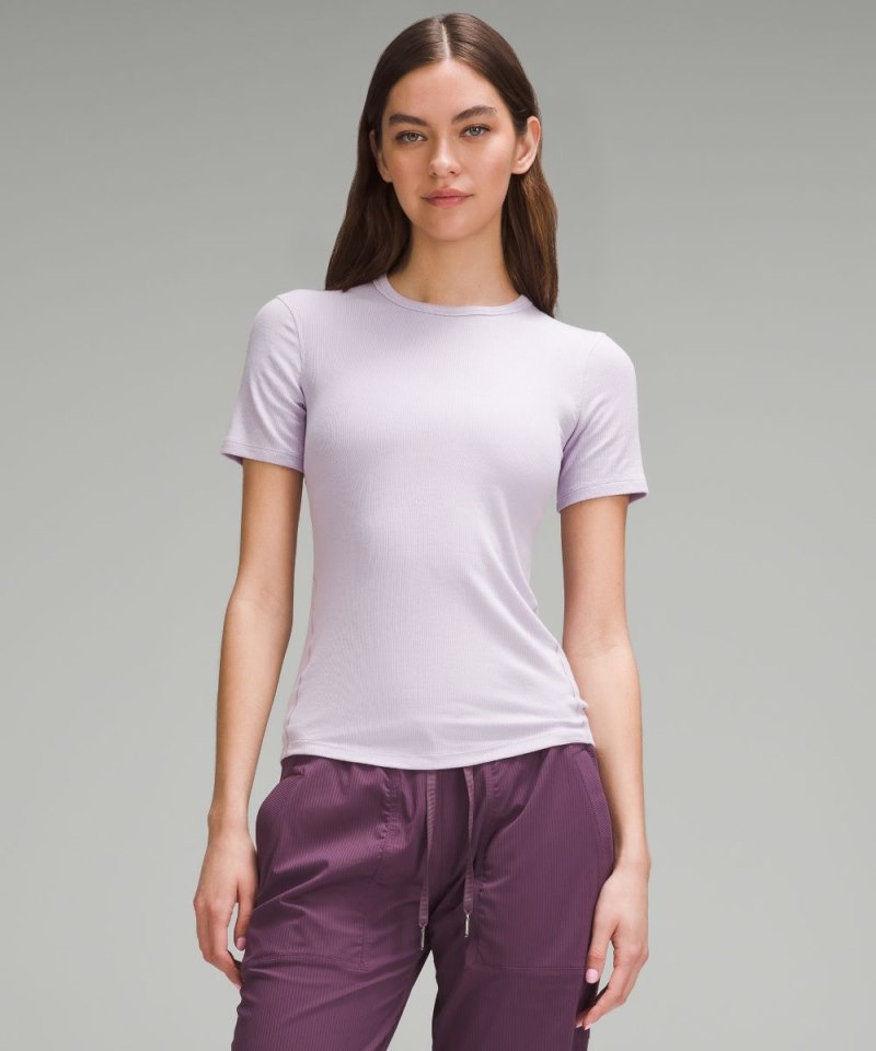 Lululemon Hold Tight Short-Sleeve Shirt Lilac Ether Online Outlet Sale