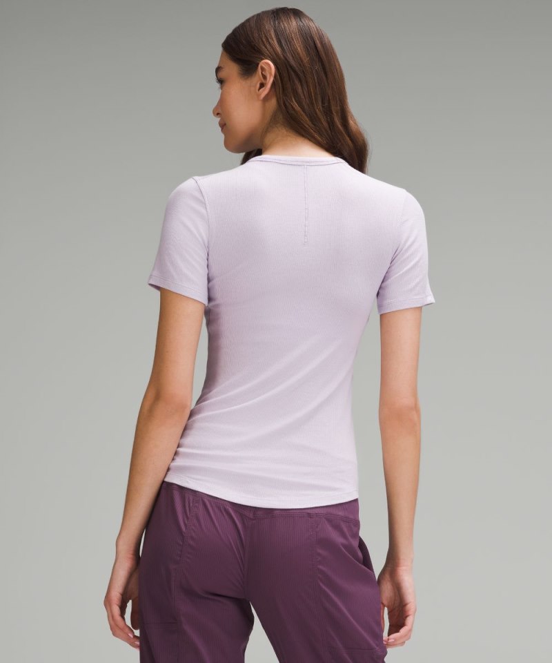 Lululemon Hold Tight Short-Sleeve Shirt Lilac Ether Online Outlet Sale