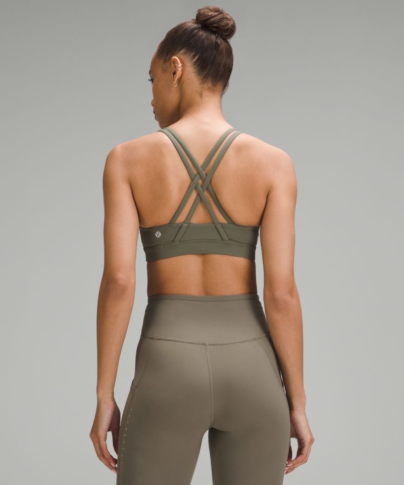 Lululemon lululemon Energy Bra *Medium Support, B–D Cups Army Green Online Outlet Sale