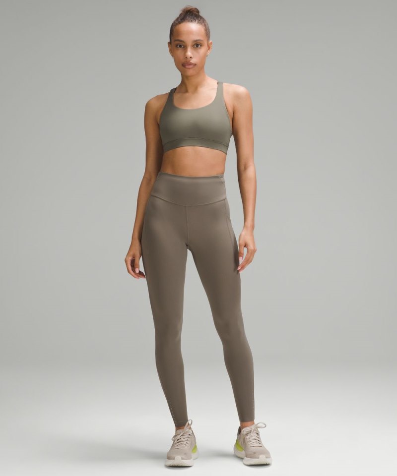 Lululemon lululemon Energy Bra *Medium Support, B–D Cups Army Green Online Outlet Sale