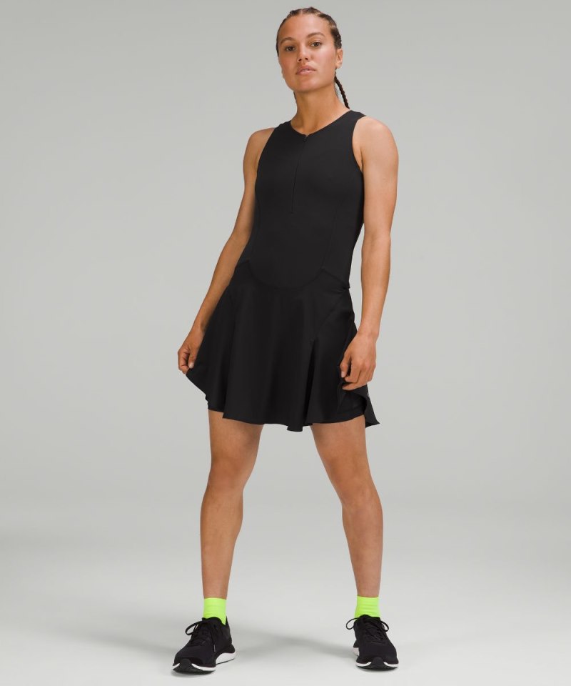 Lululemon Everlux Short-Lined Tennis Tank Top Dress 6" *Online Only Black Online Outlet Sale