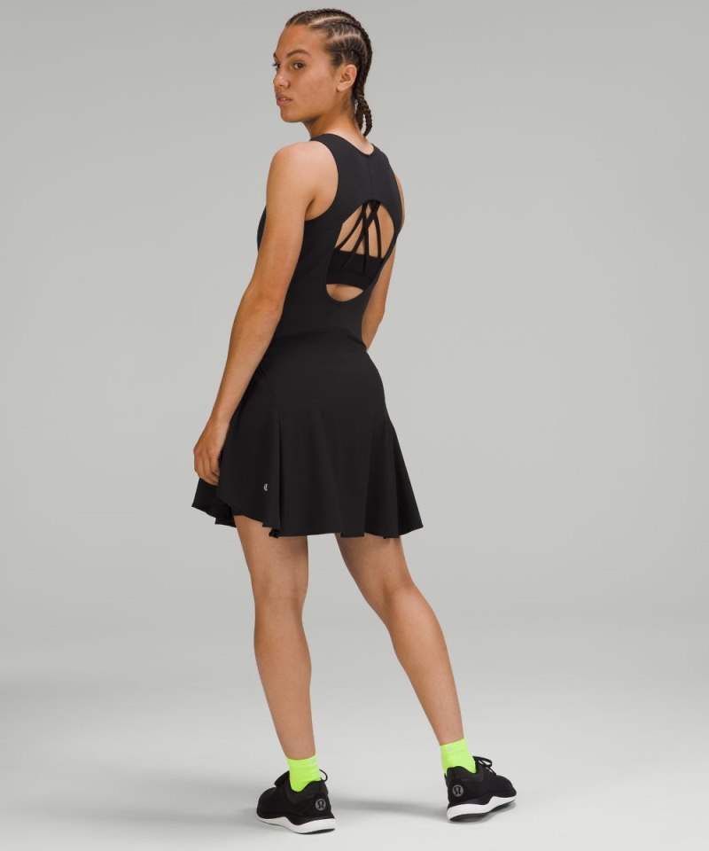 Lululemon Everlux Short-Lined Tennis Tank Top Dress 6" *Online Only Black Online Outlet Sale