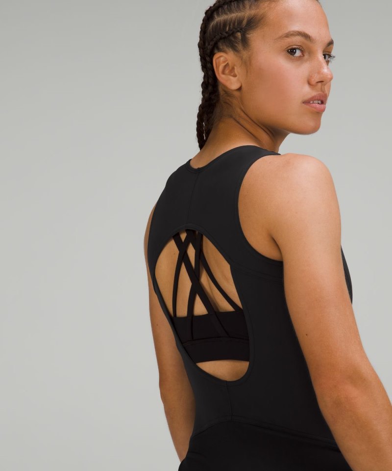 Lululemon Everlux Short-Lined Tennis Tank Top Dress 6" *Online Only Black Online Outlet Sale