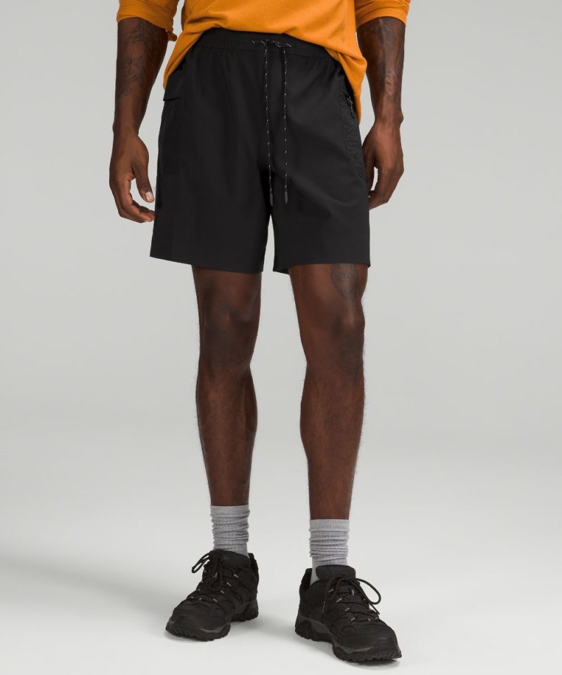 Lululemon Water-Repellent Hiking Short 8" Black Online Outlet Sale