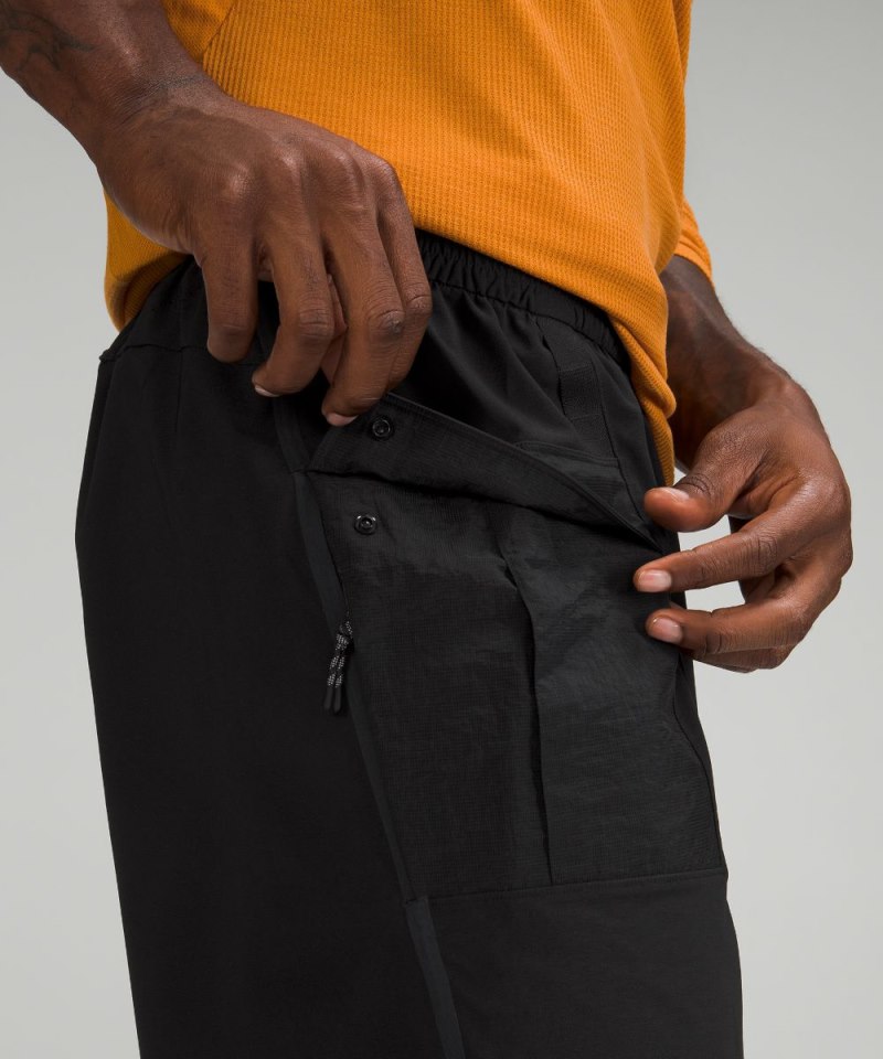 Lululemon Water-Repellent Hiking Short 8" Black Online Outlet Sale