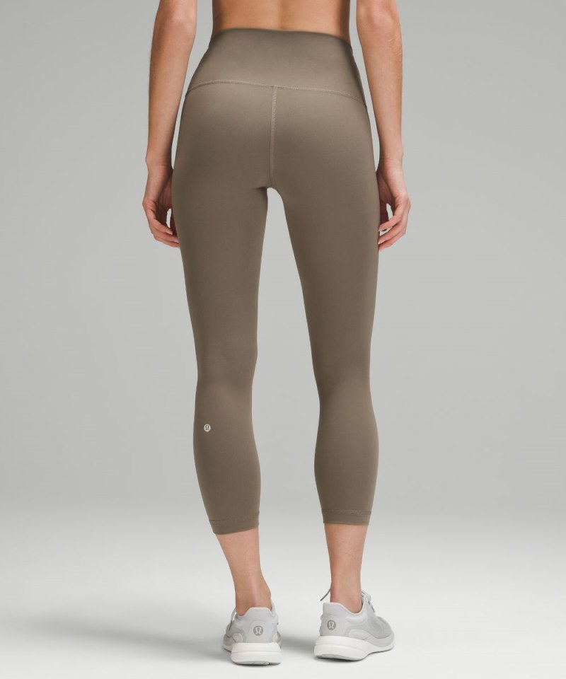 Lululemon Wunder Train High-Rise Crop 23" Nomad Online Outlet Sale