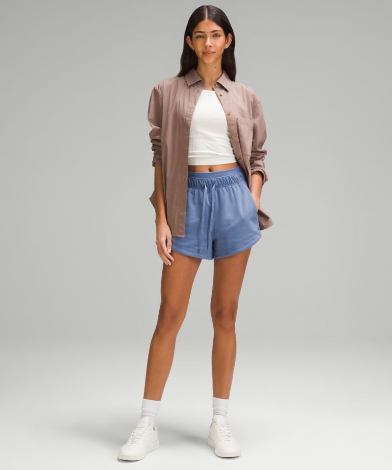 Lululemon Inner Glow High-Rise Short 3" Oasis Blue Online Outlet Sale