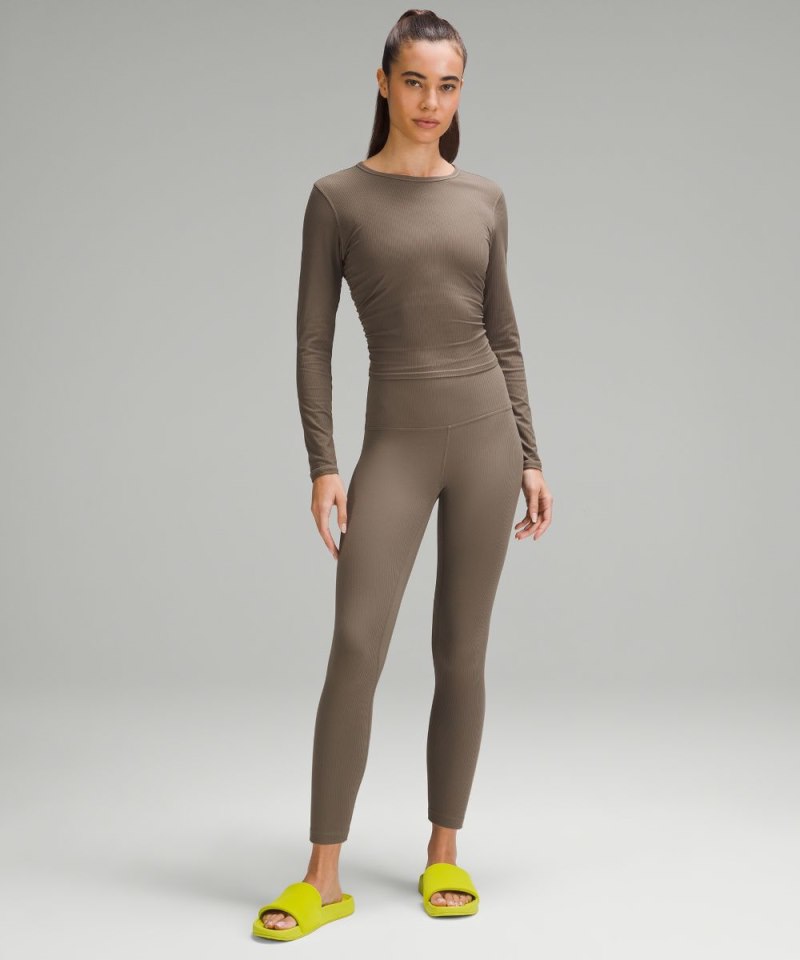 Lululemon lululemon Align™ High-Rise Ribbed Pant 25" Nomad Online Outlet Sale