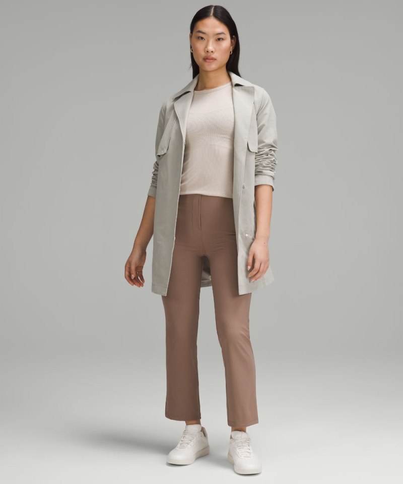Lululemon Smooth Fit Pull-On High-Rise Cropped Pant Taupetastic Online Outlet Sale