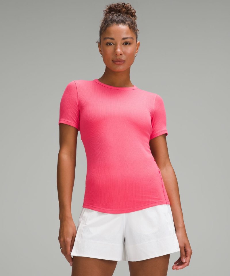 Lululemon Hold Tight Short-Sleeve Shirt Glaze Pink Online Outlet Sale