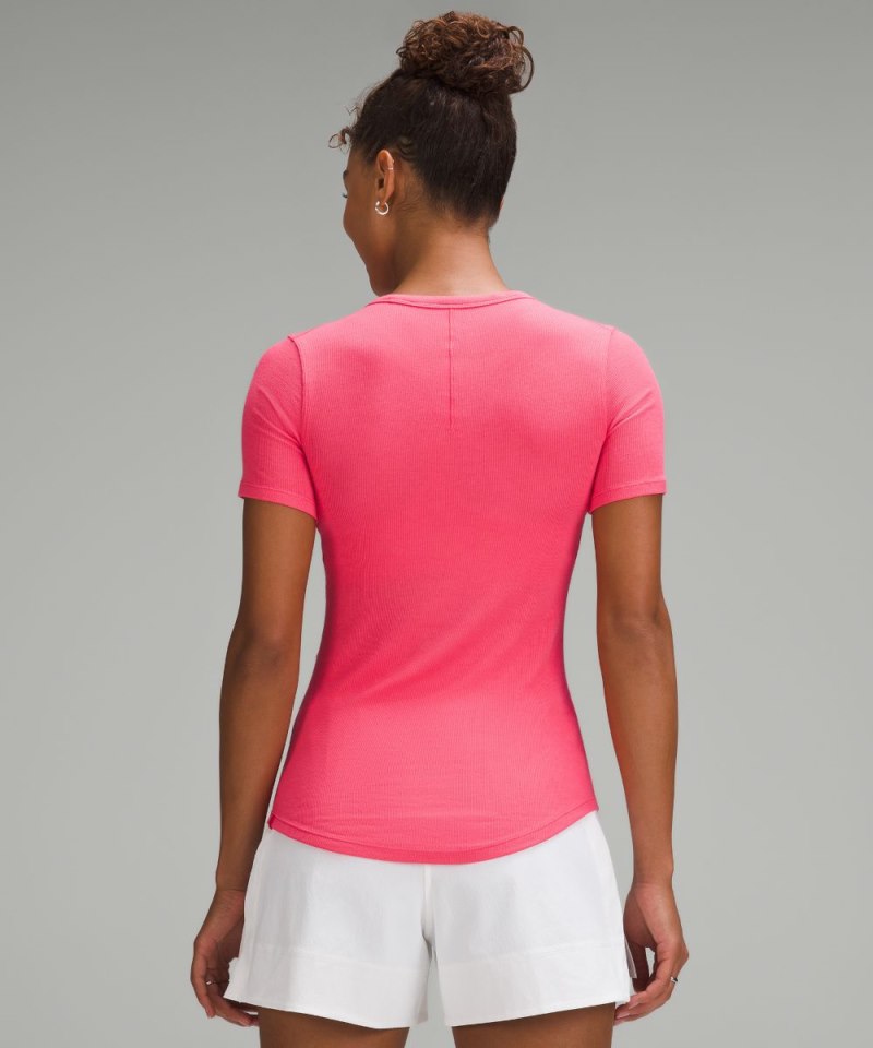 Lululemon Hold Tight Short-Sleeve Shirt Glaze Pink Online Outlet Sale