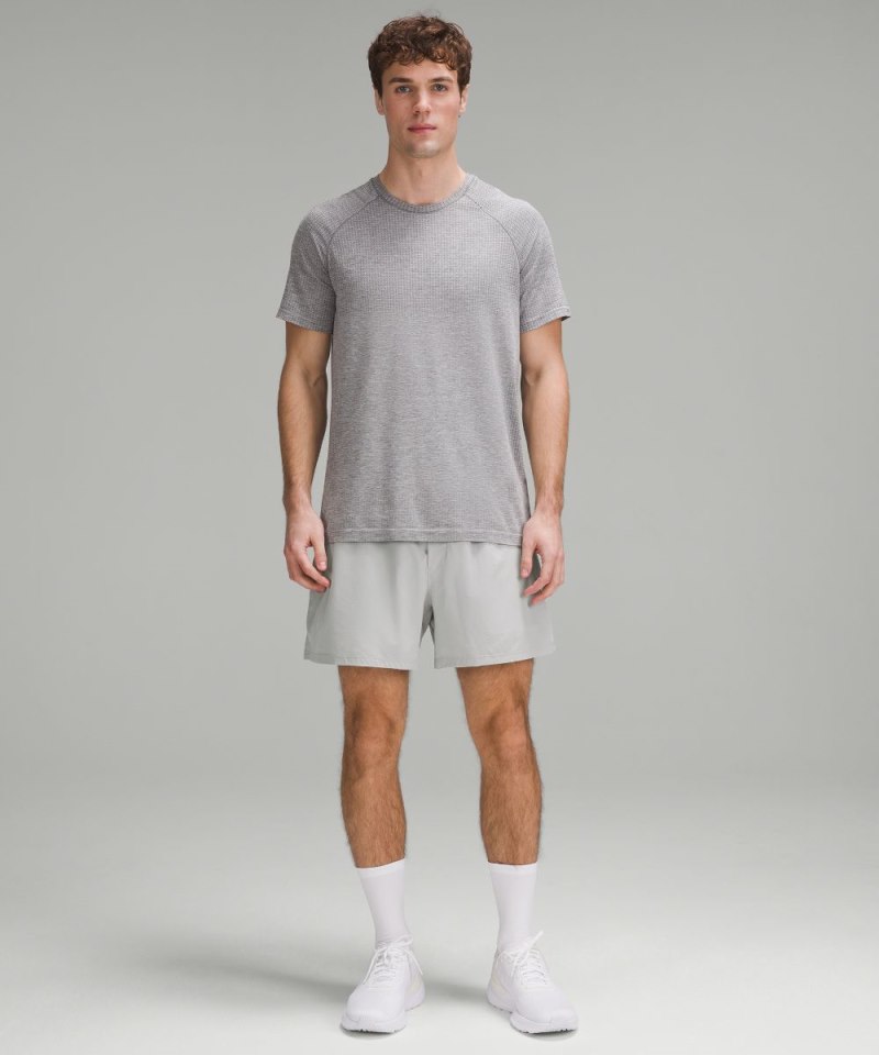 Lululemon Pace Breaker Lined Short 5" Seal Grey Online Outlet Sale