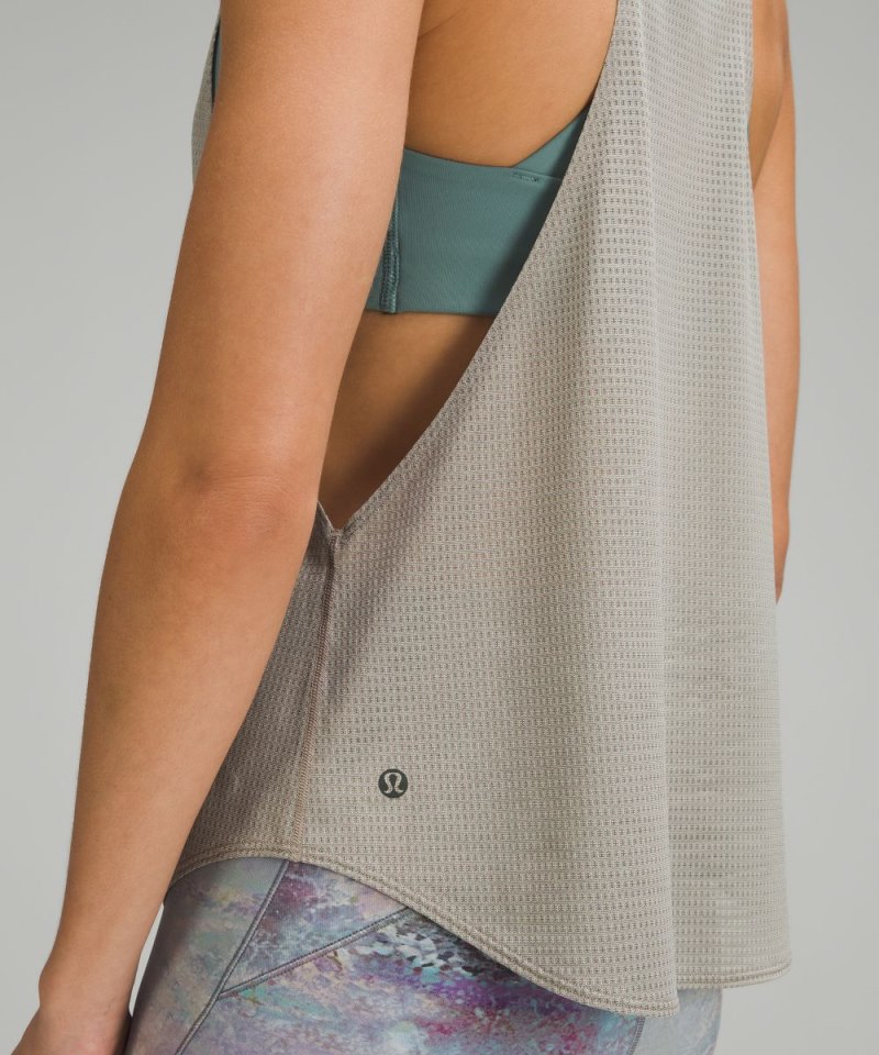 Lululemon lululemon lab Grid Mesh Training Tank Top *Graphic Raw Linen Online Outlet Sale