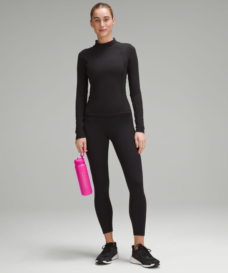 Lululemon Back to Life Sport Bottle 24oz *Straw Lid Sonic Pink Online Outlet Sale