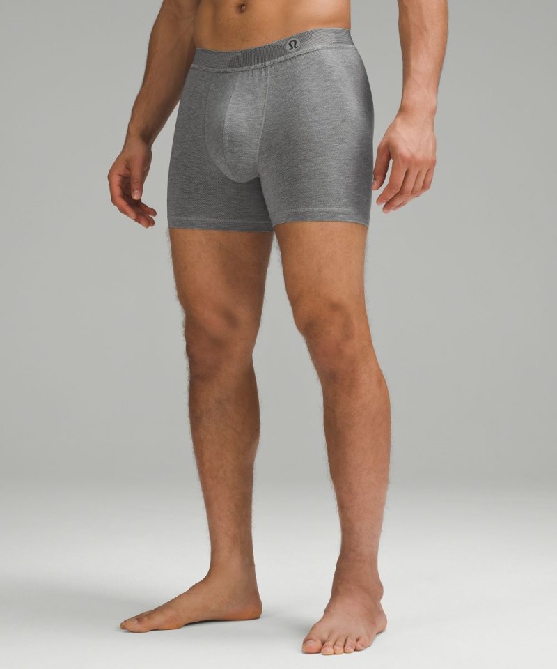 Lululemon Always In Motion Mesh Boxer 5" Heathered Core Medium Grey Online Outlet Sale