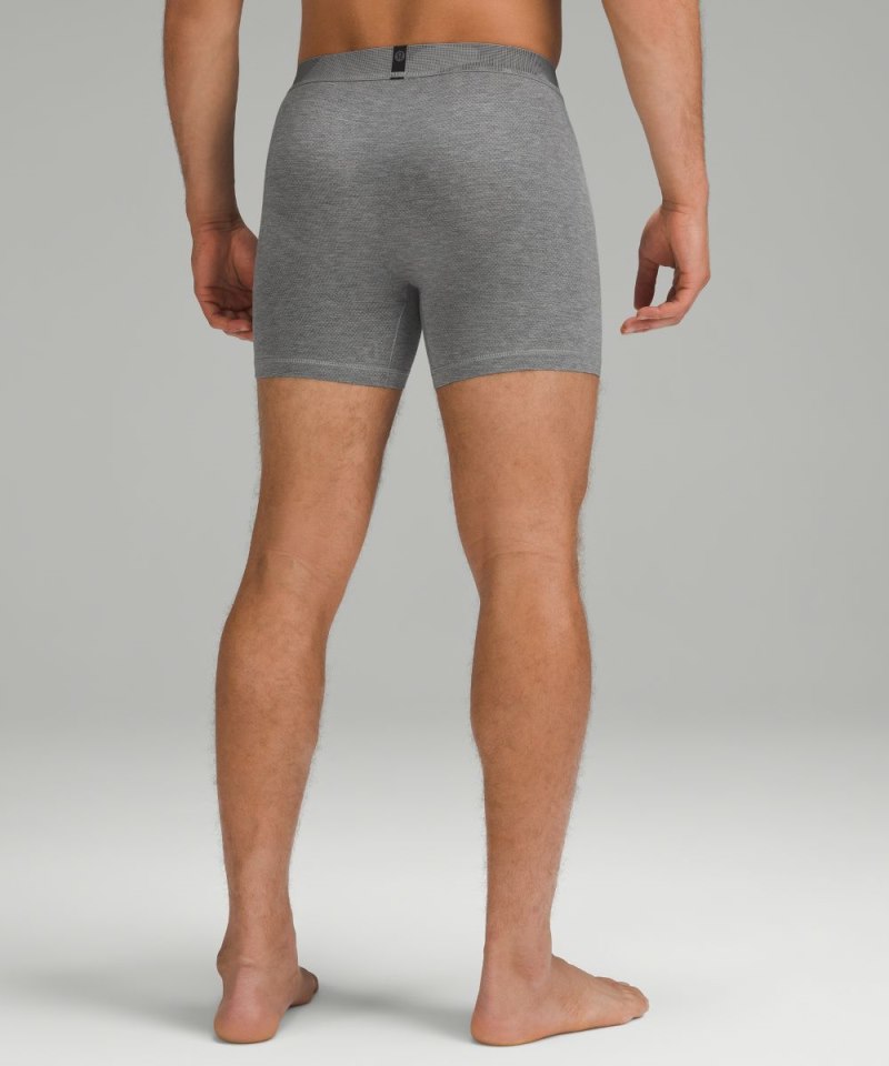 Lululemon Always In Motion Mesh Boxer 5" Heathered Core Medium Grey Online Outlet Sale