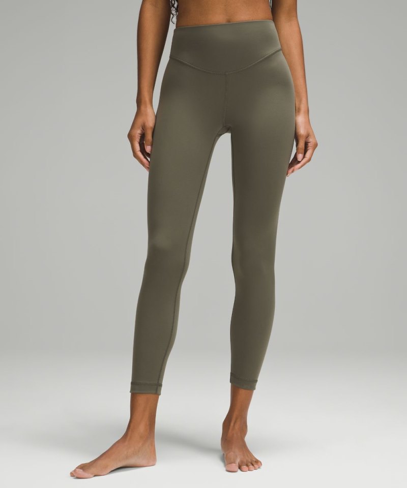 Lululemon Wunder Under SmoothCover High-Rise Tight 25" Army Green Online Outlet Sale