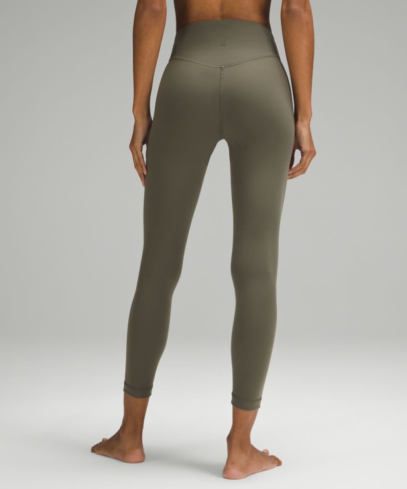 Lululemon Wunder Under SmoothCover High-Rise Tight 25" Army Green Online Outlet Sale