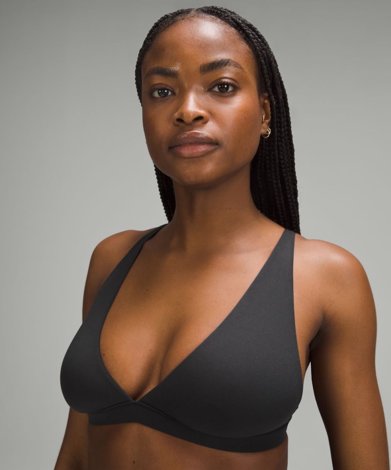 Lululemon Wundermost Ultra-Soft Nulu Triangle Bralette A–D Cups Black Online Outlet Sale