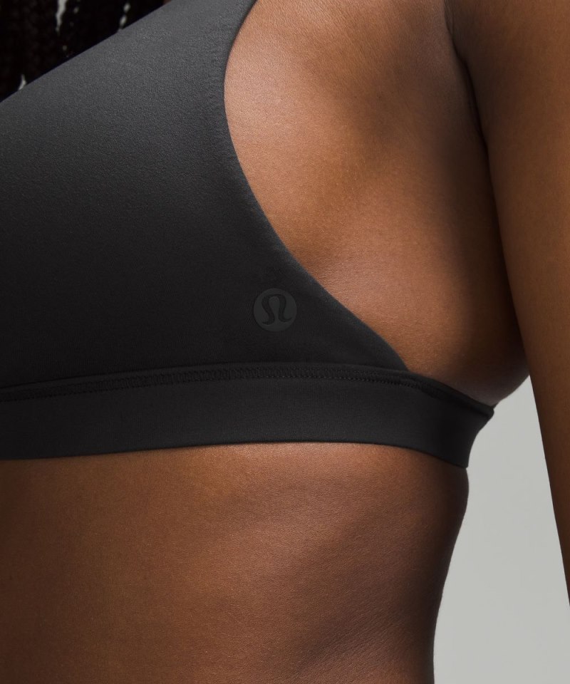 Lululemon Wundermost Ultra-Soft Nulu Triangle Bralette A–D Cups Black Online Outlet Sale