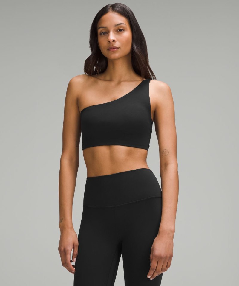 Lululemon Bend This One-Shoulder Bra *Light Support, A-C Cups Black Online Outlet Sale