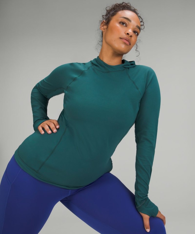 Lululemon It's Rulu Long-Sleeve Hoodie Green Jasper Online Outlet Sale