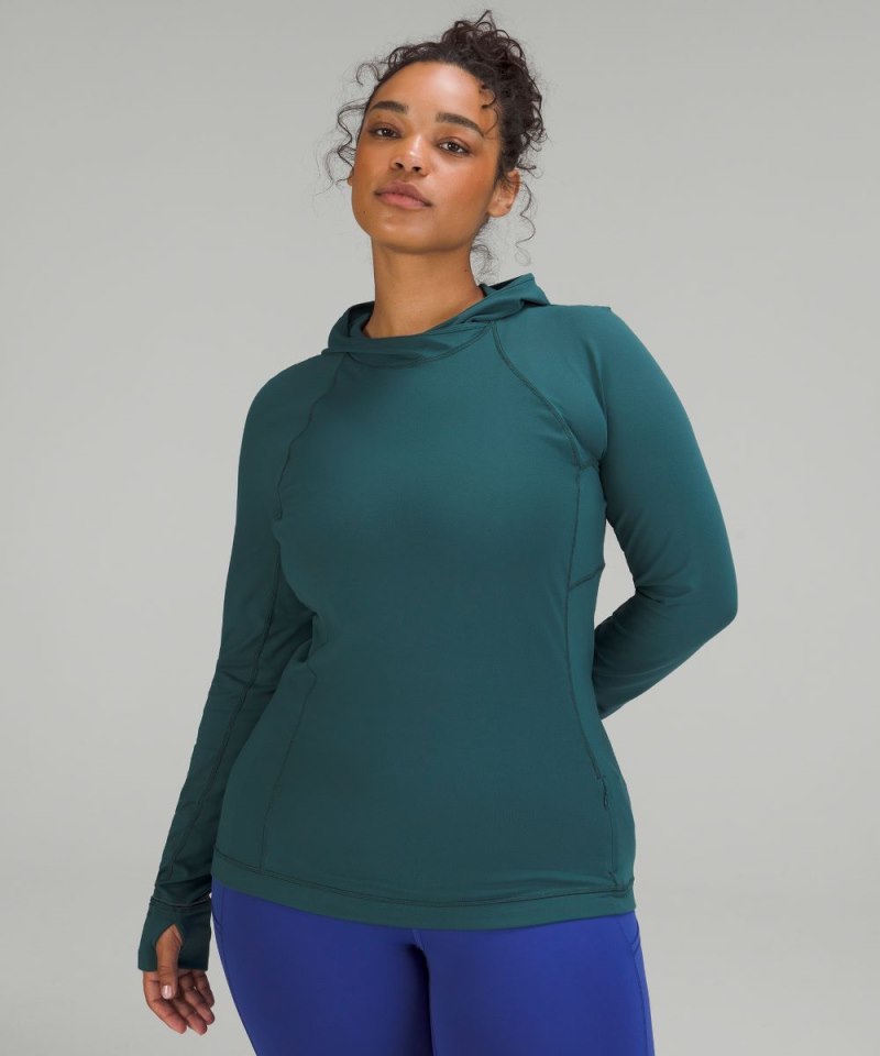 Lululemon It's Rulu Long-Sleeve Hoodie Green Jasper Online Outlet Sale