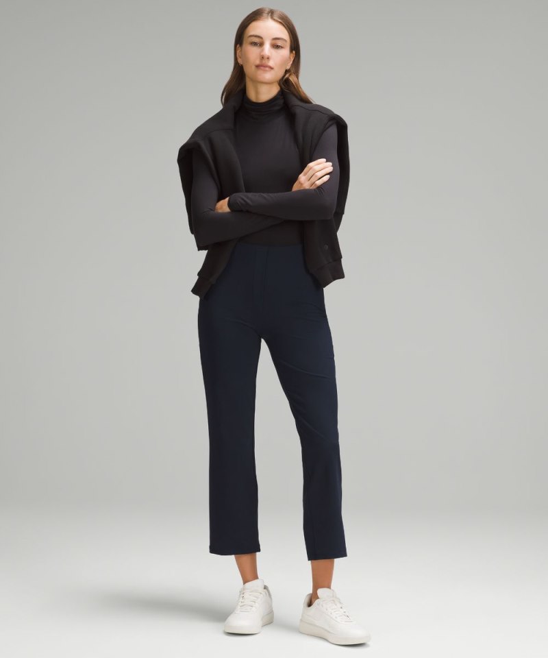 Lululemon Smooth Fit Pull-On High-Rise Cropped Pant True Navy Online Outlet Sale