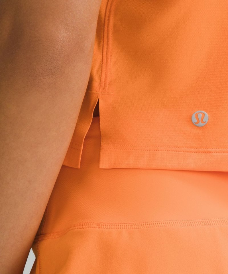 Lululemon Ultralight Waist-Length Tank Top Lit Orange Online Outlet Sale